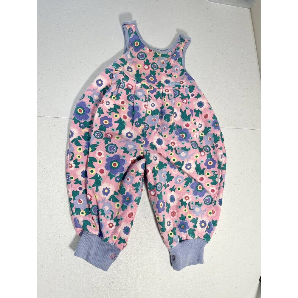 vintage oshkosh floral overalls / romper size 18 months
